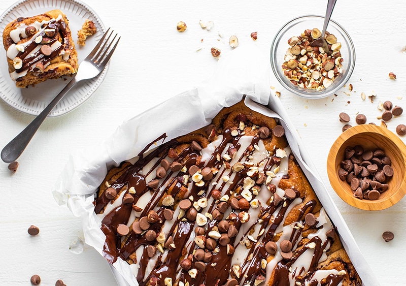 photo of Dark Chocolate Hazelnut Cinnamon Rolls