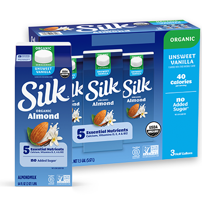 Silk Unsweet Vanilla Organic Almondmilk