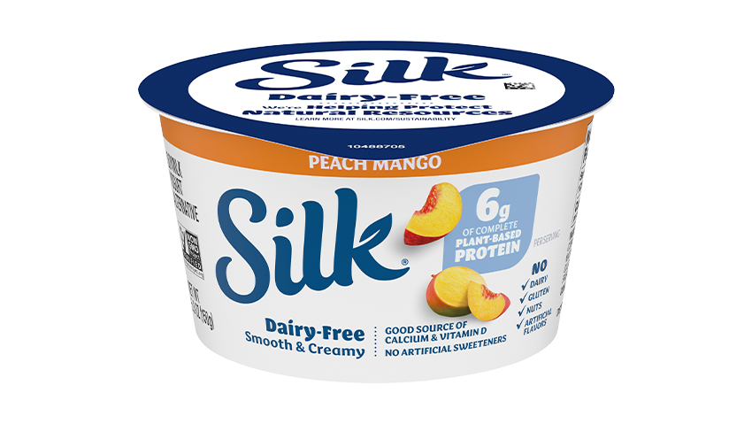 Silk Peach Mango Soy Dairy Free Yogurt Alternative