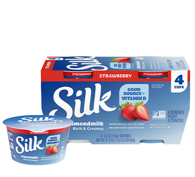 Silk Strawberry Almond Dairy Free Yogurt Alternative