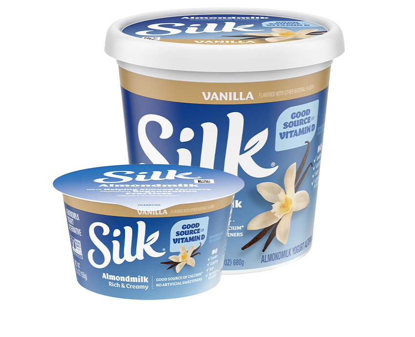 Silk Vanilla Almond Dairy Free Yogurt Alternative